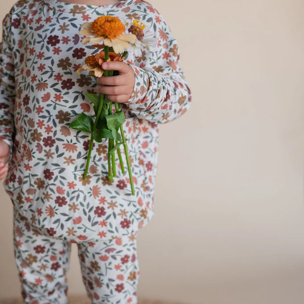 Fall Floral Bamboo Two-Piece PJs