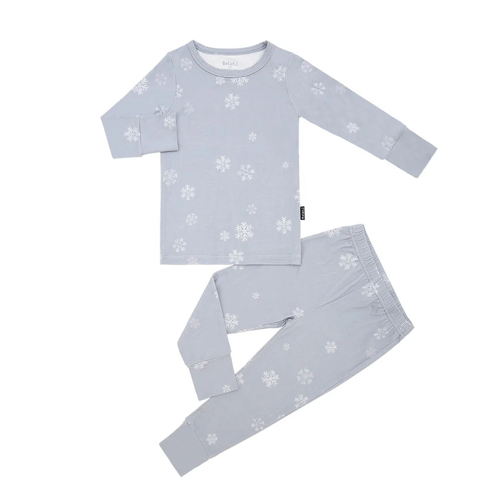 Long Sleeve PJ Set - Snowflakes