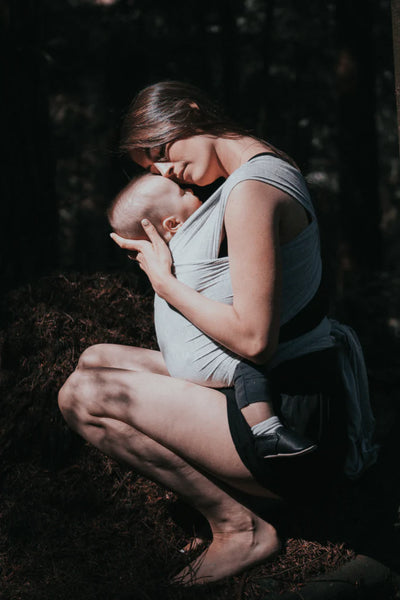 The Rachel Beluga Wrap- Light Grey Heather