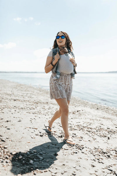 The Rachel Beluga Wrap- Light Grey Heather