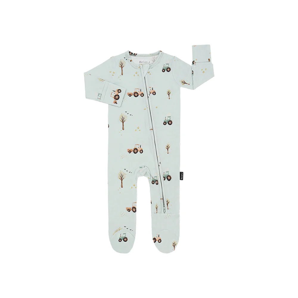Bamboo Zipper Sleeper - Tractors