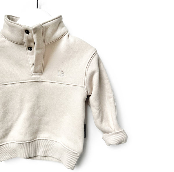 Mock Neck Pullover - Ivory