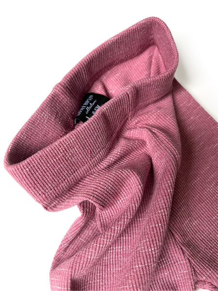 Ribbed Biker Short - Hibiscus