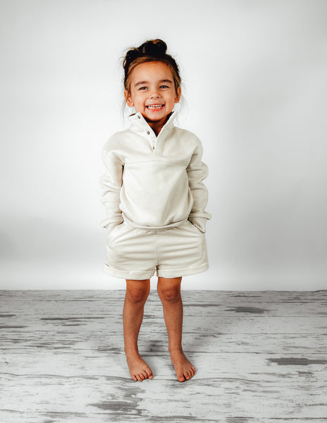 Mock Neck Pullover - Ivory