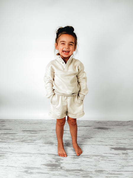 Raw Edge Short - Ivory