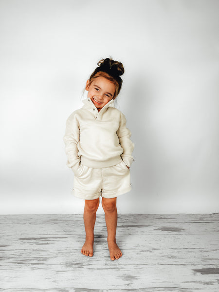 Raw Edge Short - Ivory