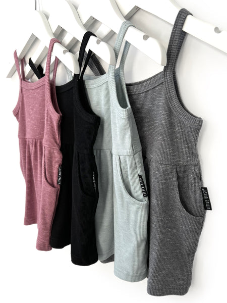 Ribbed Tank Dress - Sea Side