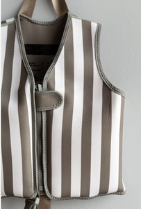 Float Vests - Brown Stripes