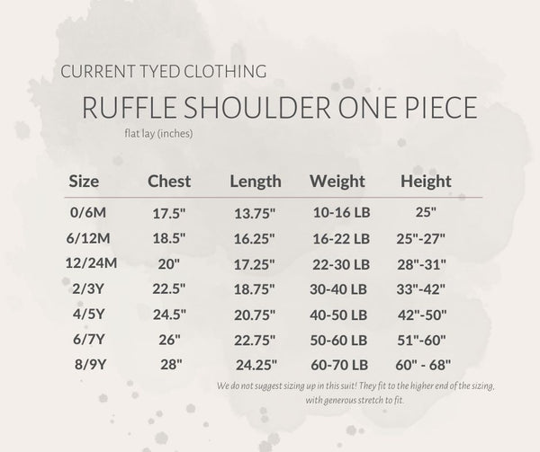 Ruffle Shoulder One Piece - Emma