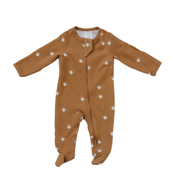 Mustard Suns Zipper Romper