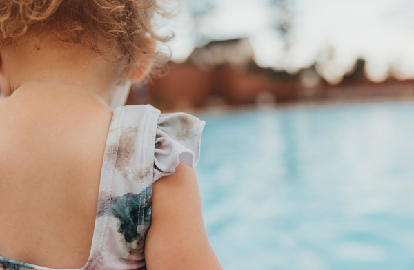 Ruffle Shoulder One Piece - River