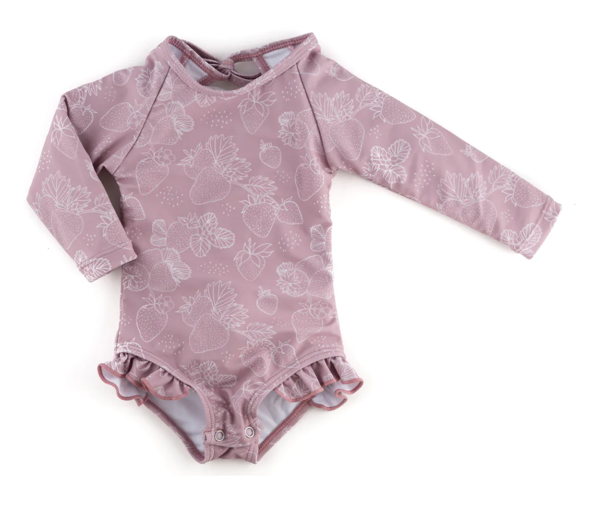 Ruffle Rashguard Suit - Ava