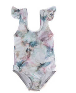 Ruffle Shoulder One Piece - River