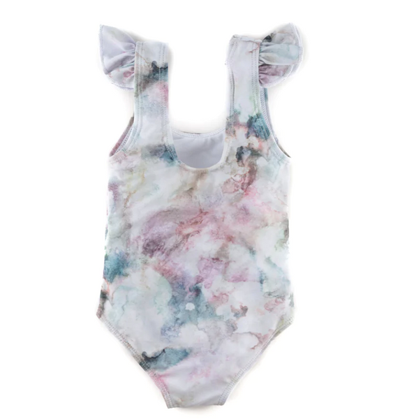Ruffle Shoulder One Piece - River