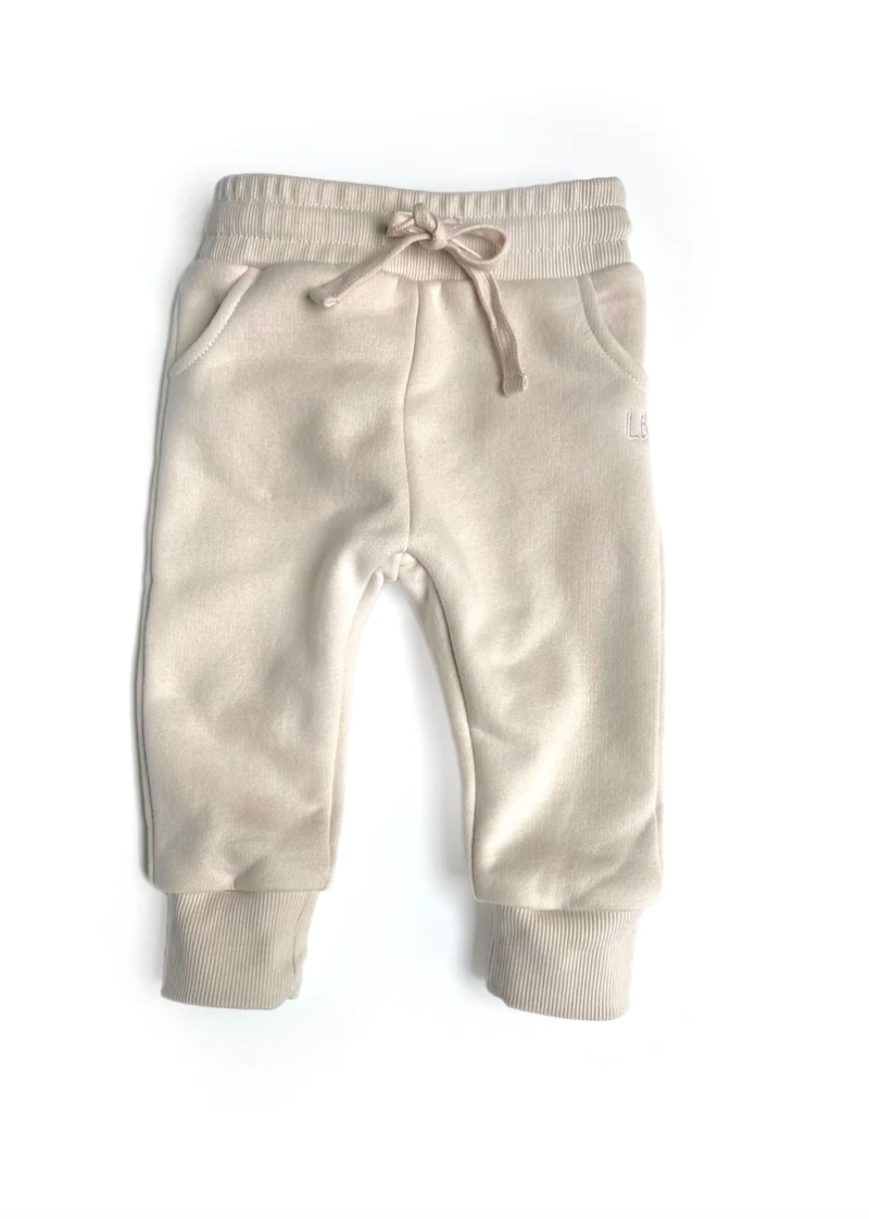 Embroidered Jogger - Ivory