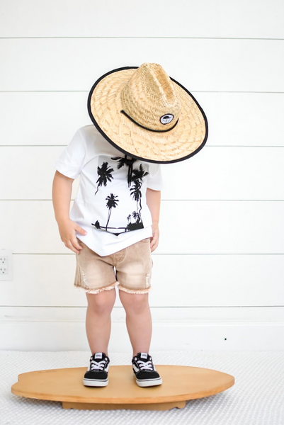 Cut Off Denim Shorts - Camel Wash
