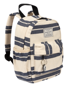 Backpack (Navy Striped Canvas)