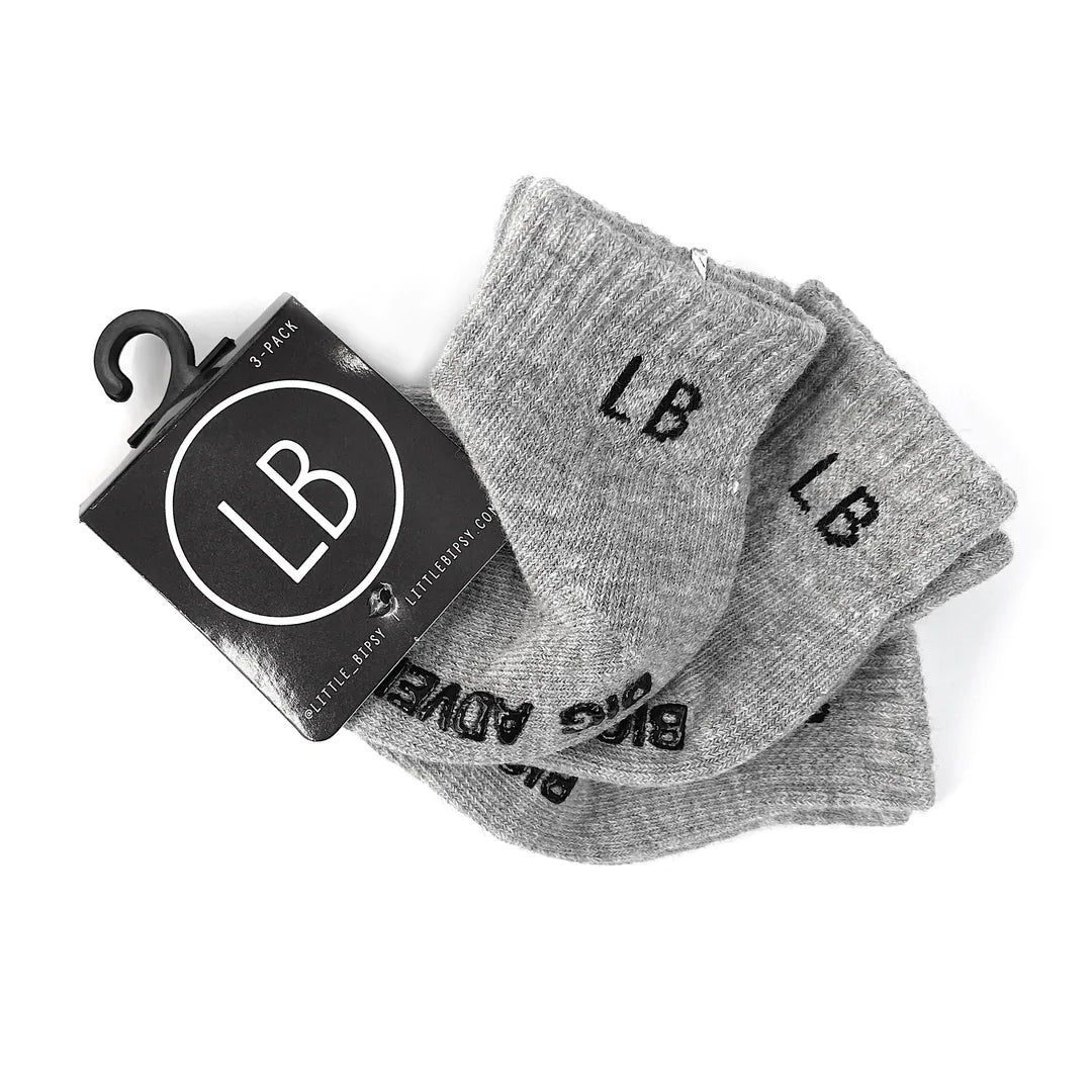 Sock 3 Pack - Grey