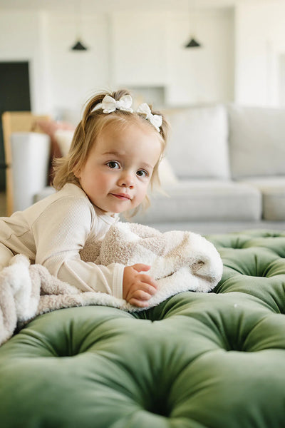 Plush Blanket - Taupe Checkered